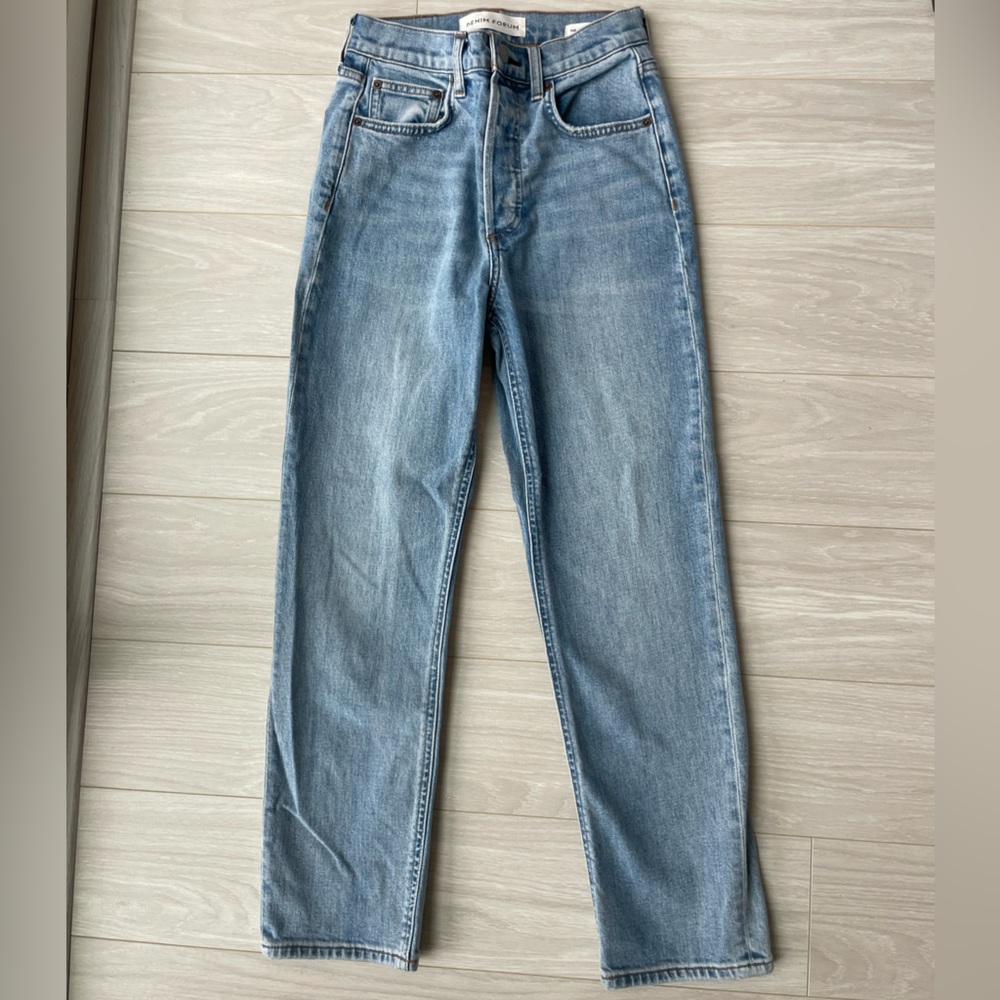 Denim Forum Aritzia Arlo Hi-Rise Straight Jean 26L